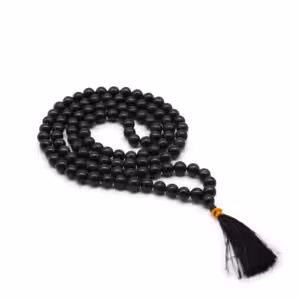 108 Bead Mala – Black Agate | www.artisan-gifts.co.uk 108 Bead Mala - Black Agate