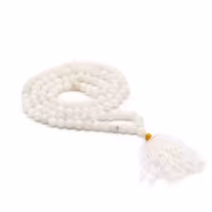108 Bead Mala – White Quartz | www.artisan-gifts.co.uk 108 Bead Mala - White Quartz