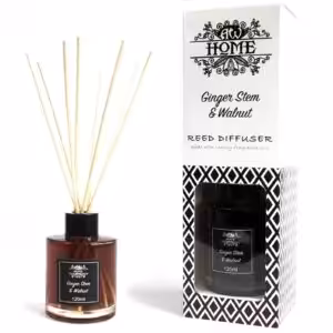 120ml Reed Diffuser – Ginger Stem & Walnut | www.artisan-gifts.co.uk 1