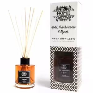 120ml Reed Diffuser – Gold, Frankincense & Myrrh | www.artisan-gifts.co.uk 1