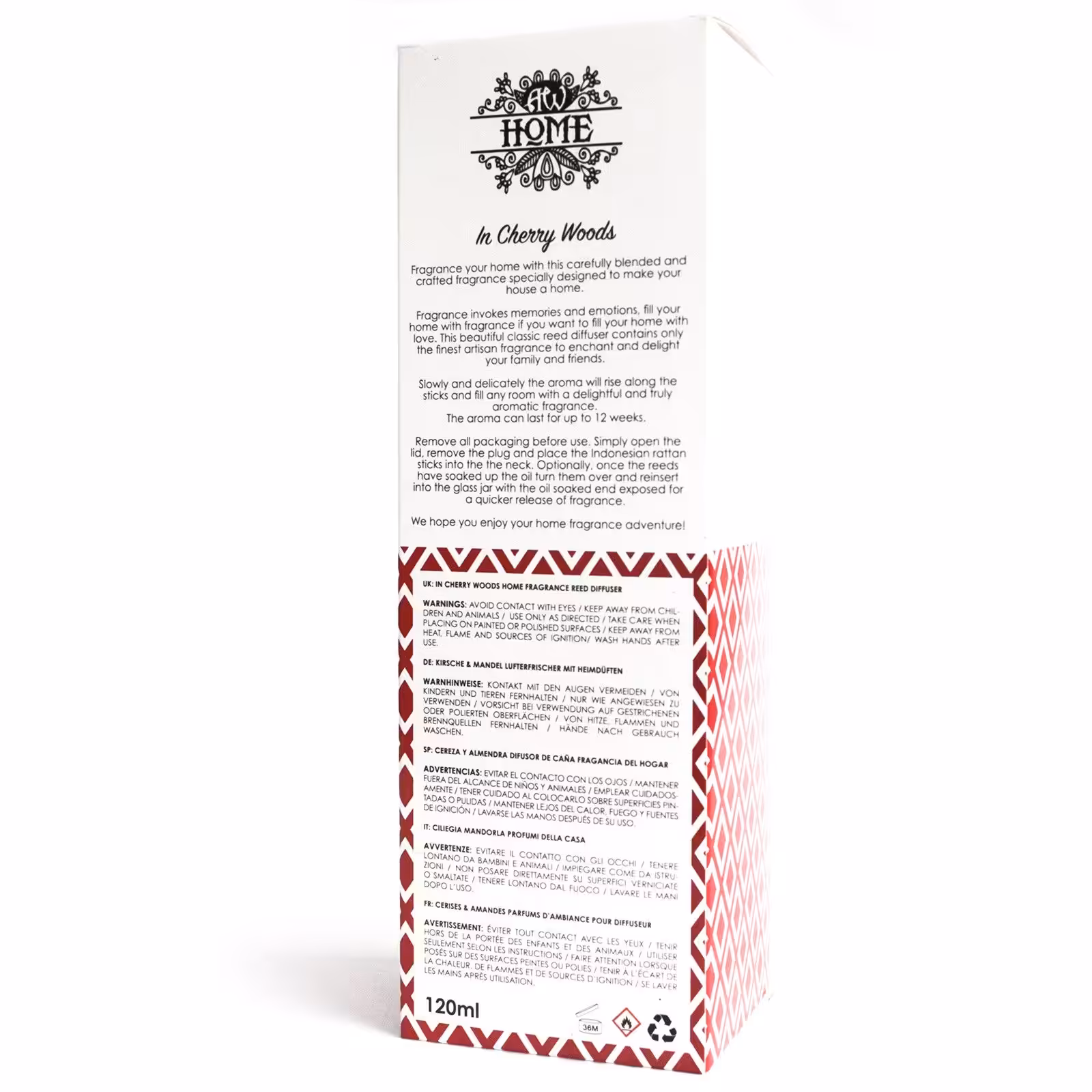 120ml Reed Diffuser – In Cherry Woods | www.artisan-gifts.co.uk 6 120ml Reed Diffuser – In Cherry Woods | www.artisan-gifts.co.uk 5