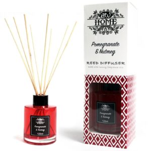 120ml Reed Diffuser –  Pomegranate & Nutmeg | www.artisan-gifts.co.uk 1