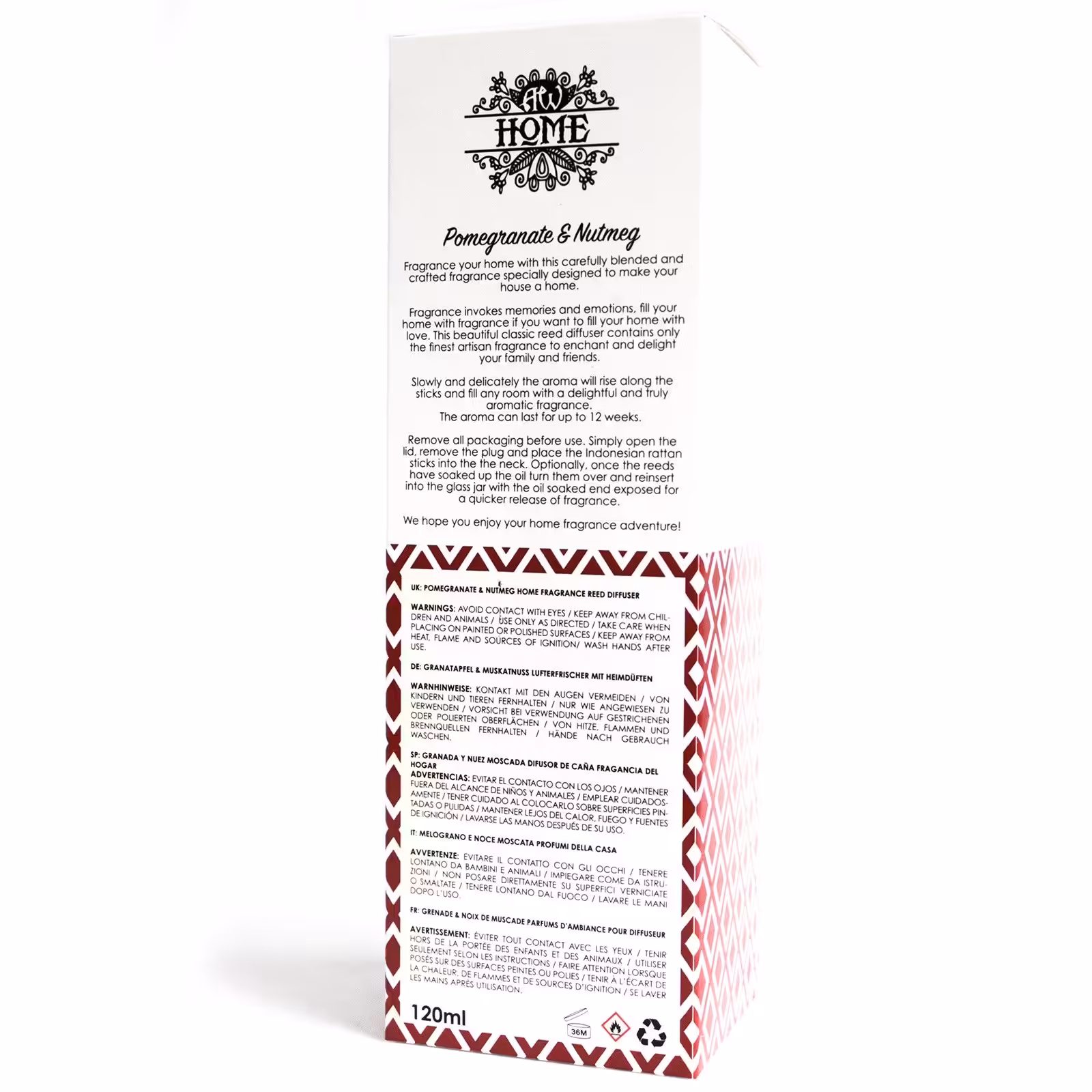 120ml Reed Diffuser – Pomegranate & Nutmeg | www.artisan-gifts.co.uk 6 120ml Reed Diffuser – Pomegranate & Nutmeg | www.artisan-gifts.co.uk 5