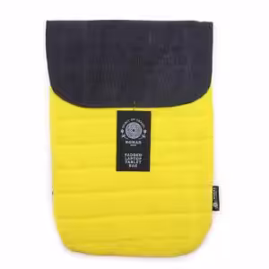 13 inch Laptop Padded Pouch – Crazy Yellow – 14oz Stonewash | www.artisan-gifts.co.uk 1