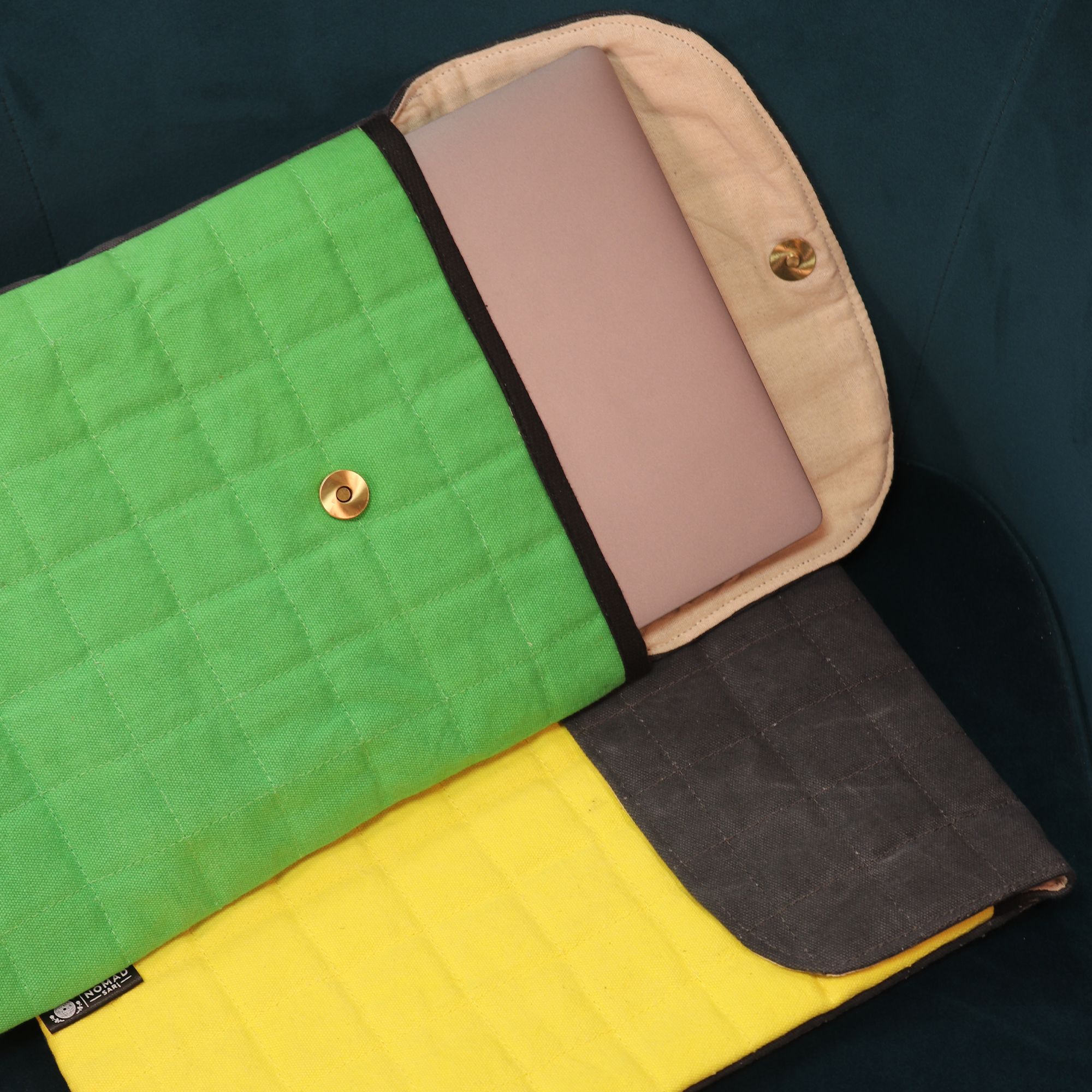 13 inch Laptop Padded Pouch – Crazy Yellow – 14oz Stonewash | www.artisan-gifts.co.uk 12 13 inch Laptop Padded Pouch – Crazy Yellow – 14oz Stonewash | www.artisan-gifts.co.uk 11