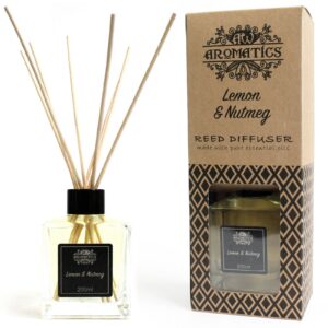 200ml Lemon & Nutmeg Essential Oil Reed Diffuser | www.artisan-gifts.co.uk 1