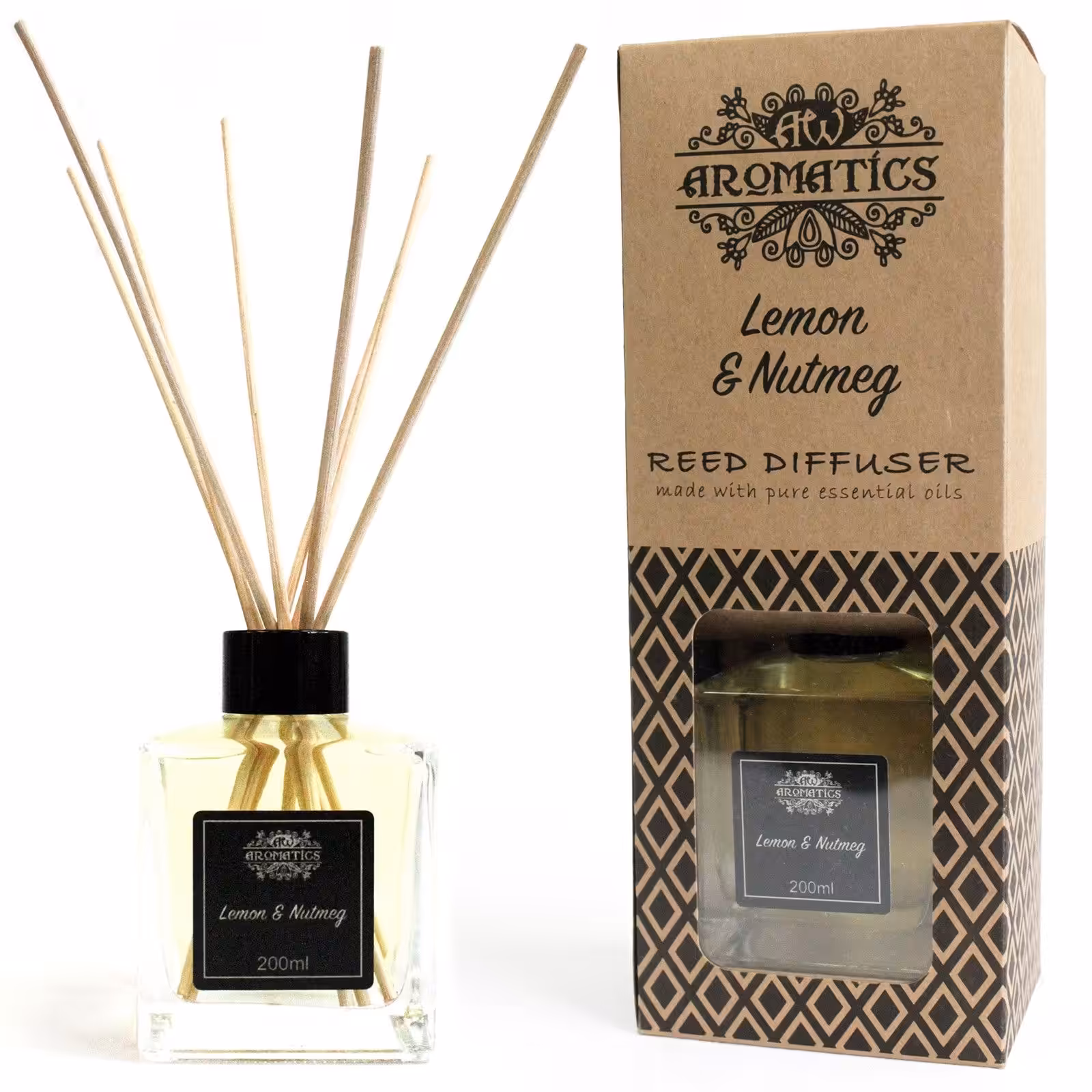 200ml Lemon & Nutmeg Essential Oil Reed Diffuser | www.artisan-gifts.co.uk 2 200ml Lemon & Nutmeg Essential Oil Reed Diffuser | www.artisan-gifts.co.uk 1