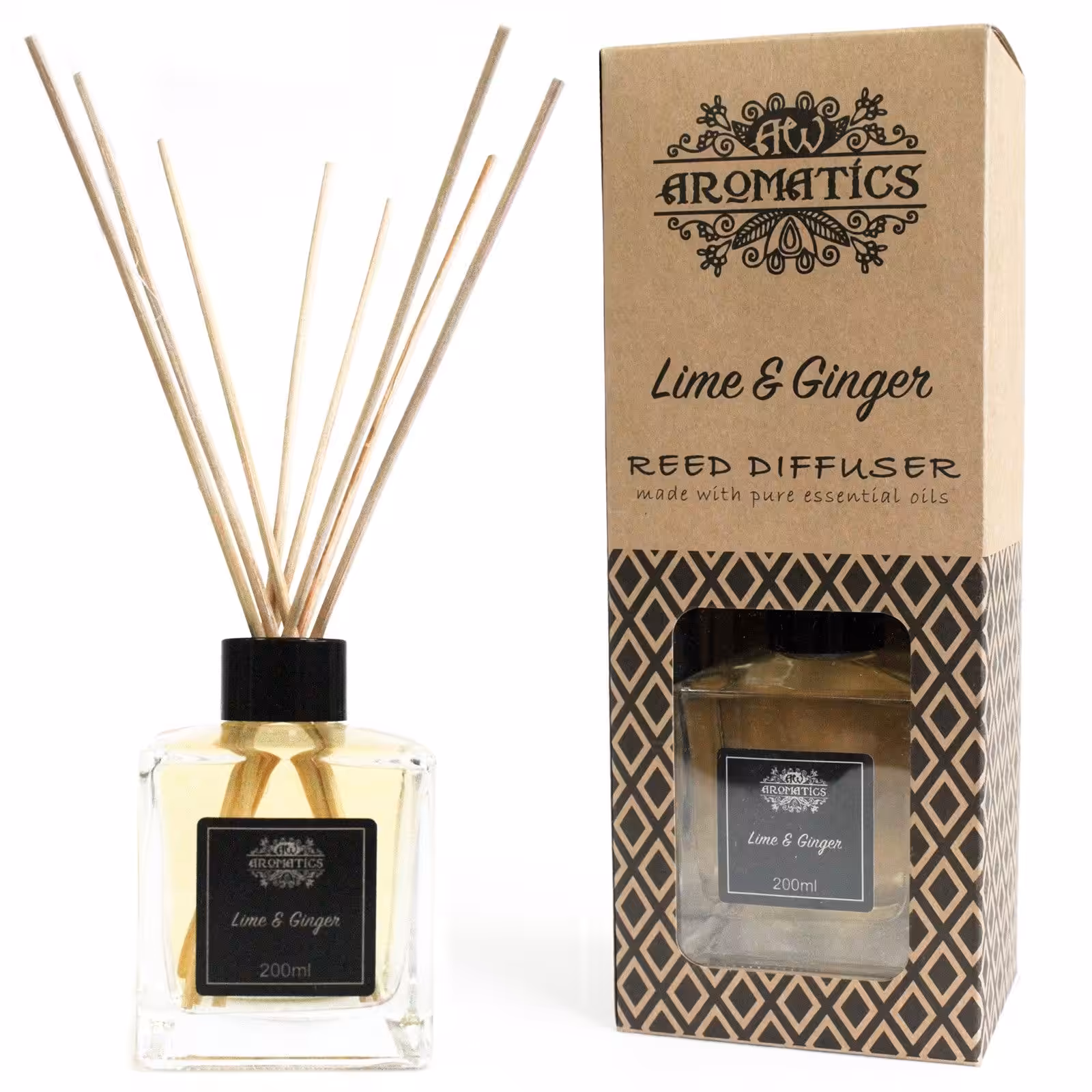 200ml Lime & Ginger Essential Oil Reed Diffuser | www.artisan-gifts.co.uk 2 200ml Lime & Ginger Essential Oil Reed Diffuser | www.artisan-gifts.co.uk 1