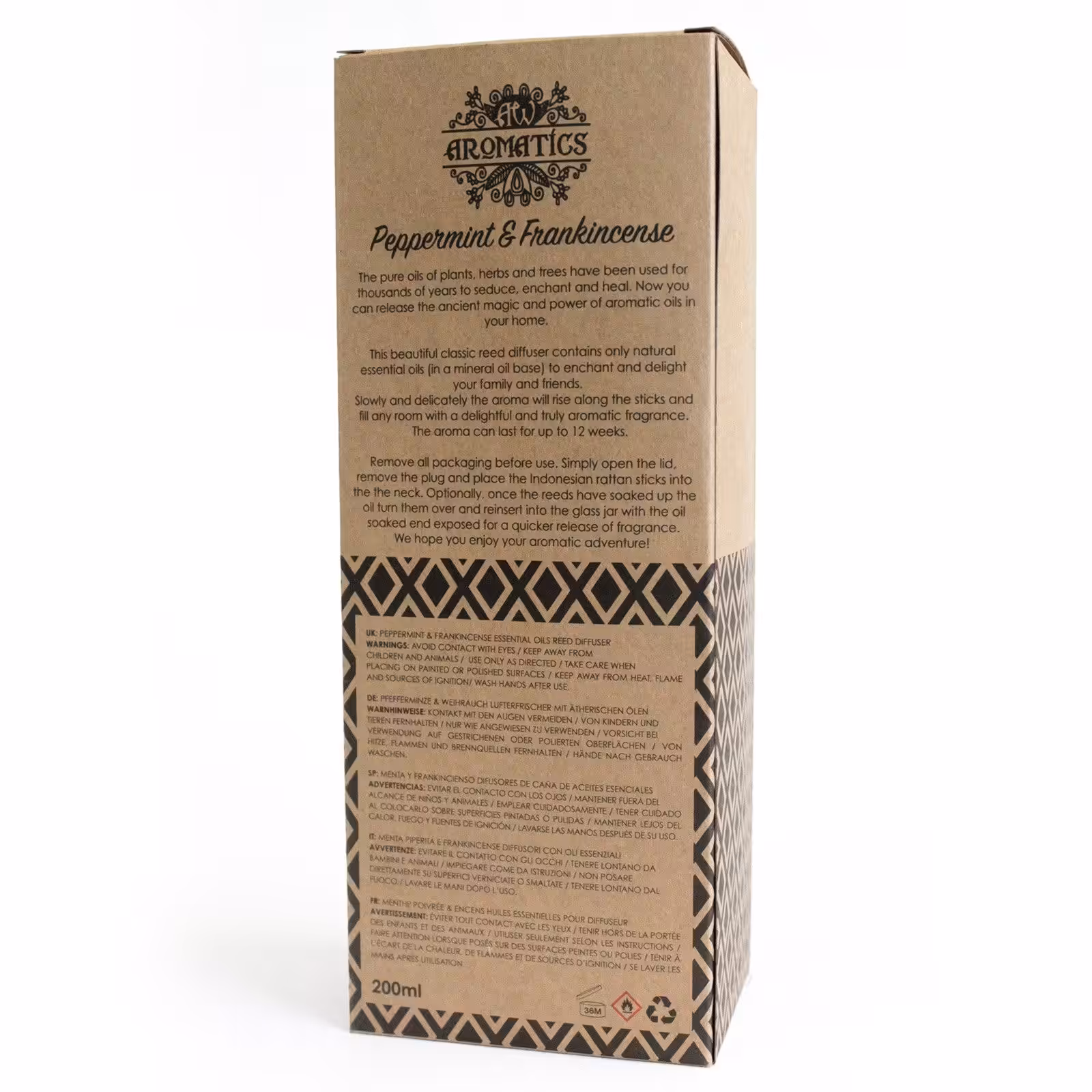 200ml Peppermint & Frankincense Essential Oil Reed Diffuser | www.artisan-gifts.co.uk 5 200ml Peppermint & Frankincense Essential Oil Reed Diffuser | www.artisan-gifts.co.uk 4