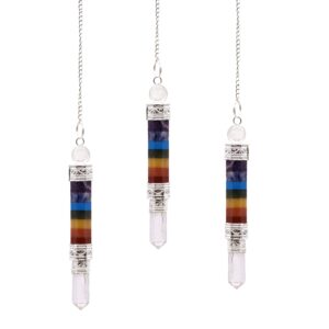 7 Charka 3 Piece Joint Pendulum | www.artisan-gifts.co.uk 1