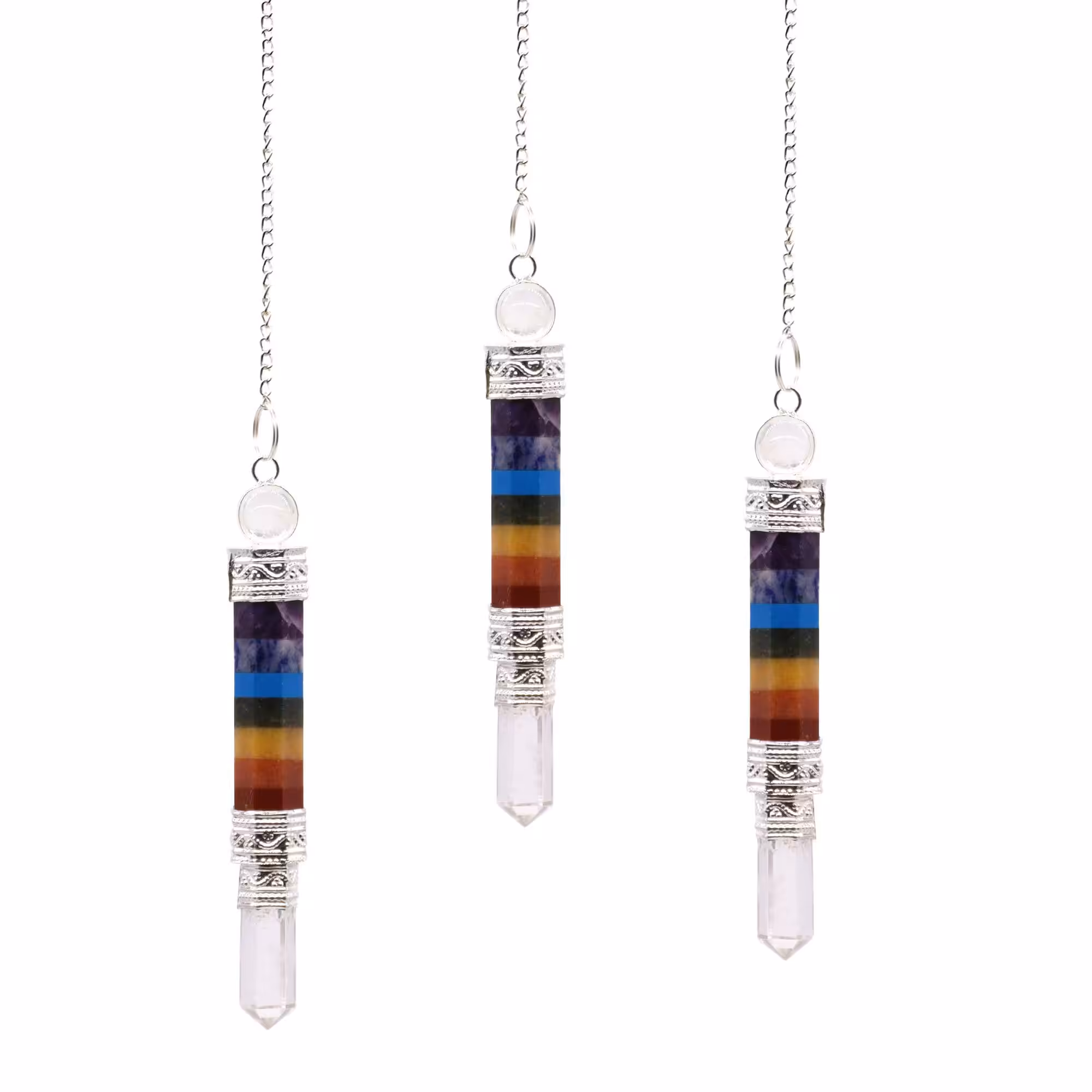 7 Charka 3 Piece Joint Pendulum | www.artisan-gifts.co.uk 2 7 Charka 3 Piece Joint Pendulum | www.artisan-gifts.co.uk 1