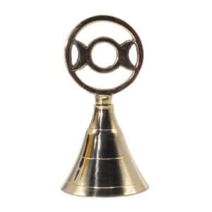 Altar Brass Bell – Three Moon | www.artisan-gifts.co.uk 1