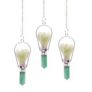 Angel Pendulum with Ring- Green Adventurine | www.artisan-gifts.co.uk 1