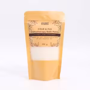 Aromatherapy Bath Potion in Kraft Bag 350g – Colds & Flu | www.artisan-gifts.co.uk 1