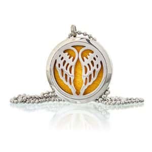 Aromatherapy Diffuser Necklace – Angel Wings 30mm | www.artisan-gifts.co.uk 1