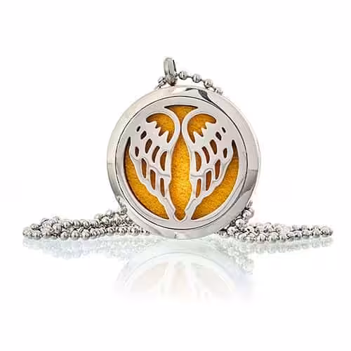 Aromatherapy Diffuser Necklace – Angel Wings 30mm | www.artisan-gifts.co.uk 2 Aromatherapy Diffuser Necklace – Angel Wings 30mm | www.artisan-gifts.co.uk 1
