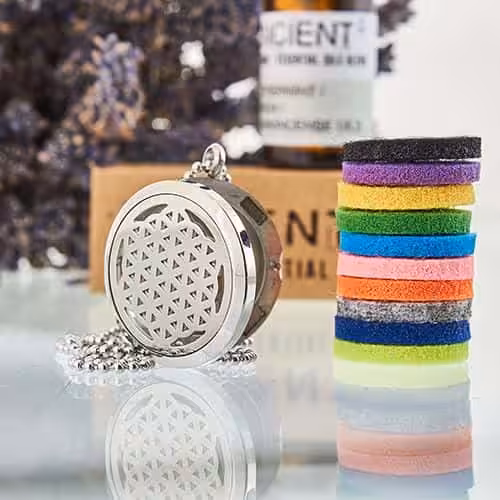 Aromatherapy Diffuser Necklace – Flower of Life 30mm | www.artisan-gifts.co.uk 3 Aromatherapy Diffuser Necklace – Flower of Life 30mm | www.artisan-gifts.co.uk 2