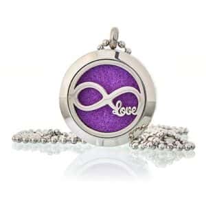 Aromatherapy Diffuser Necklace – Infinity Love 25mm | www.artisan-gifts.co.uk 1