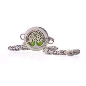 Aromatherapy Jewellery Chain Bracelet – Tree of Life – 20mm | www.artisan-gifts.co.uk 1