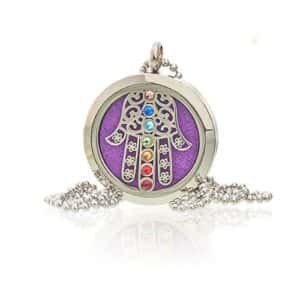 Aromatherapy Jewellery Necklace – Hamsa Chakra – 30mm | www.artisan-gifts.co.uk 1