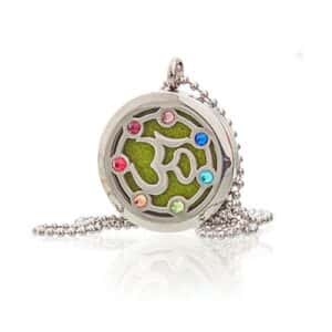 Aromatherapy Jewellery Necklace – OM Chakra – 30mm | www.artisan-gifts.co.uk 1