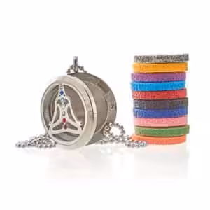 Aromatherapy Jewellery Necklace – Yoga Chakra – 30mm | www.artisan-gifts.co.uk 1