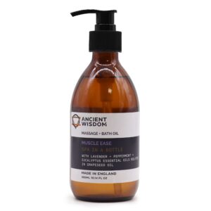 Aromatherapy Massage and Bath Oil – Muscle Ease 300ml | www.artisan-gifts.co.uk 1
