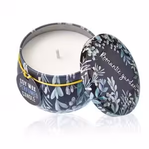 Art Tin Candle – Assorted Design – Romantic Garden – Tea & Rose | www.artisan-gifts.co.uk 1