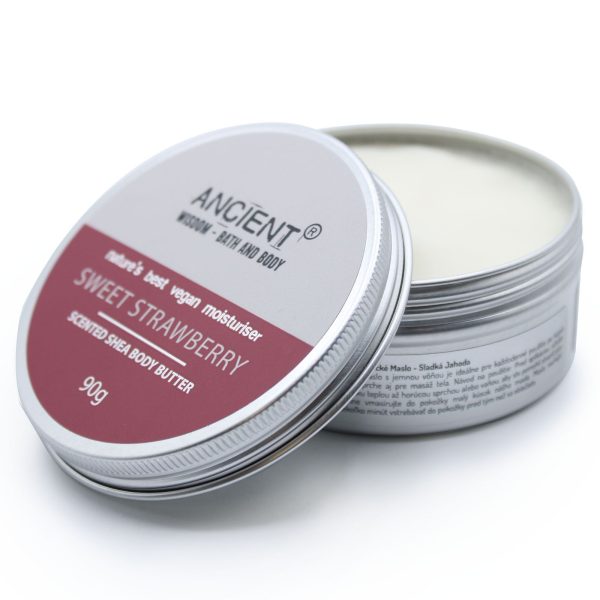 Scented Shea Body Butter 90g - Sweet Strawberry - Image 3