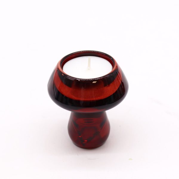 Mushroom Flip Dinner Candle / Tealight Holder - Vampire Red - Image 2