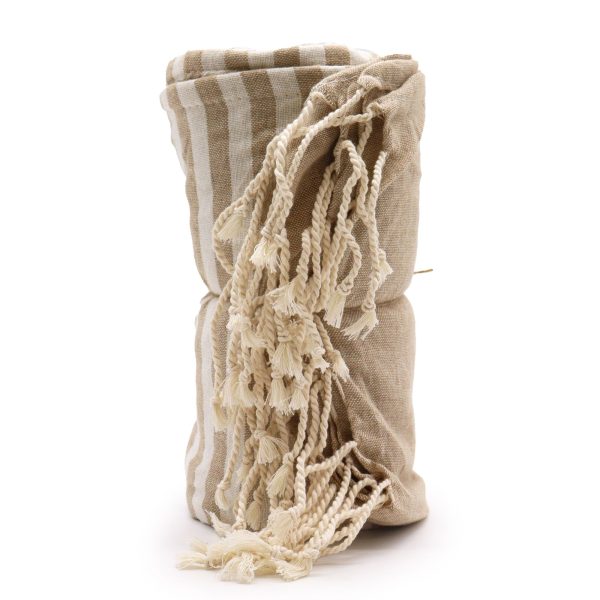Cotton Pario Towel - 100x180 cm - Warm Sand - Image 6