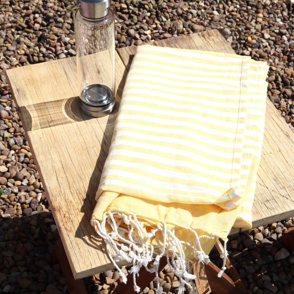 Cotton Pario Throw - 100x180 cm - Sunny Yellow - Image 5