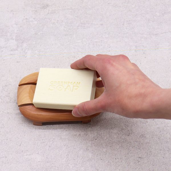 Classic Mahogany Soap Dish - Oval in Rectangle - Image 4