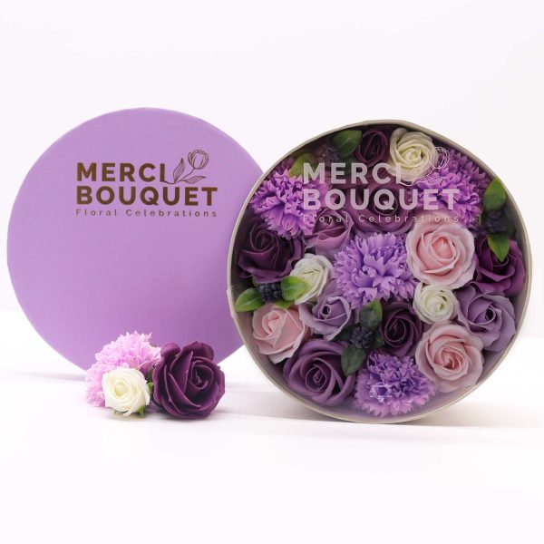 Round Box - Lavender Rose & Carnation - Image 2