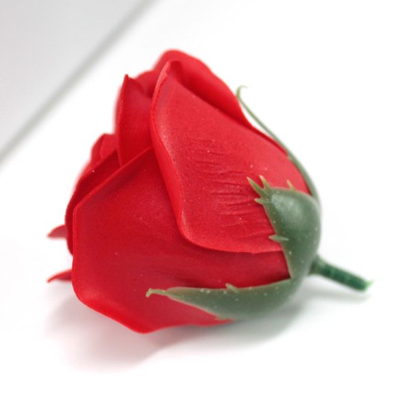 Craft Soap Flowers - Med Rose - Red - Image 5
