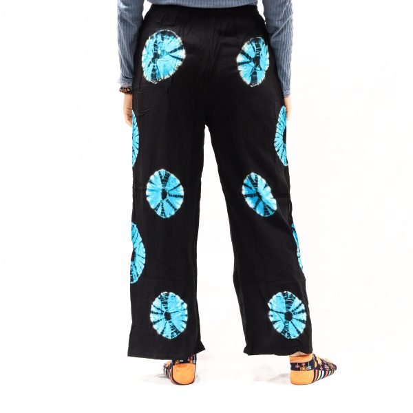 Japanese Style Lounge Pants - Large -Black, Blue - Image 3