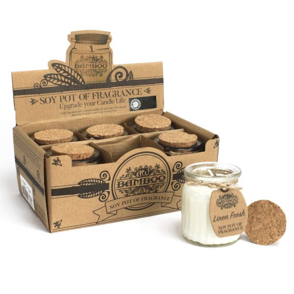Linen Fresh Soy Pot of Fragrance Candles - Image 2