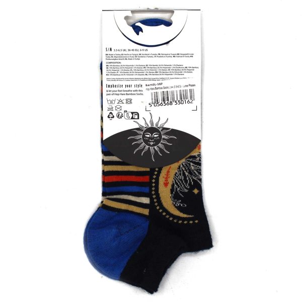 M/L Hop Hare Bamboo Socks Low (7.5-11.5) - Lunar Phases - Image 3