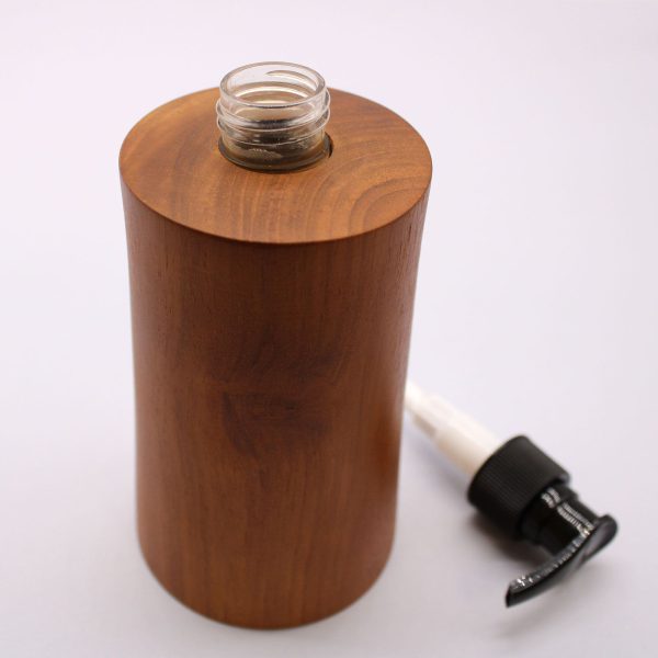 Natural Teakwood Soap Dispenser - Taper - Image 6
