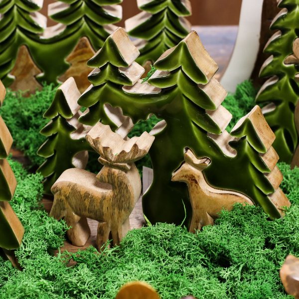 Lost in the Forrest -  Two Dear in the Forrest 3D Wooden Decoration - 18x23cm - Image 5
