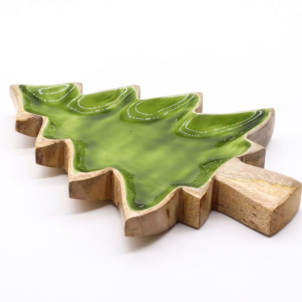 Lost in the Forrest -  Enamel Tree Wooden Bowl - 25x19cm - Image 10