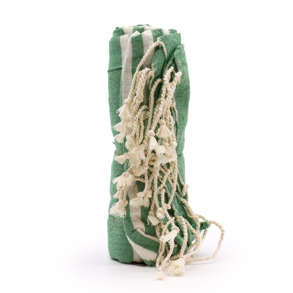 Cotton Pario Throw - 100x180 cm - Picnic Green - Image 2
