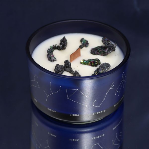 Zodiac Crystal Candle with Gemstone Bracelet - Sagittarius - Image 6