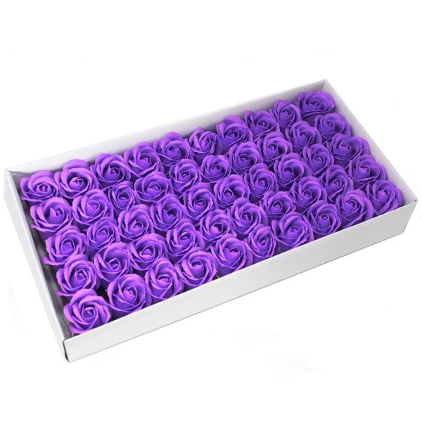 Craft Soap Flowers - Med Rose - Lavender - Image 2