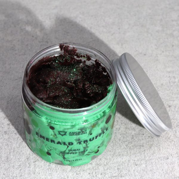 Dubai Whipped Cream Soap - Emerald Truffle 120g - Image 3
