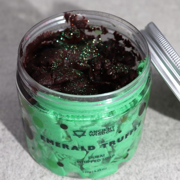 Dubai Whipped Cream Soap - Emerald Truffle 120g - Image 2