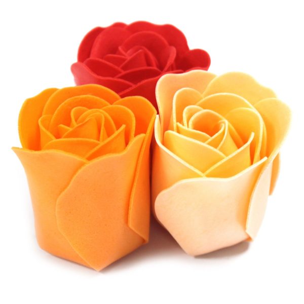 Set of 9 Soap Flower Box - Peach Roses - Image 5