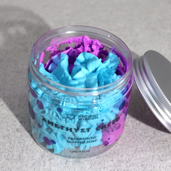 Amethyst Creed Whipped Cream Soap 120g - Image 3