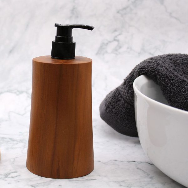 Natural Teakwood Soap Dispenser - Taper - Image 11
