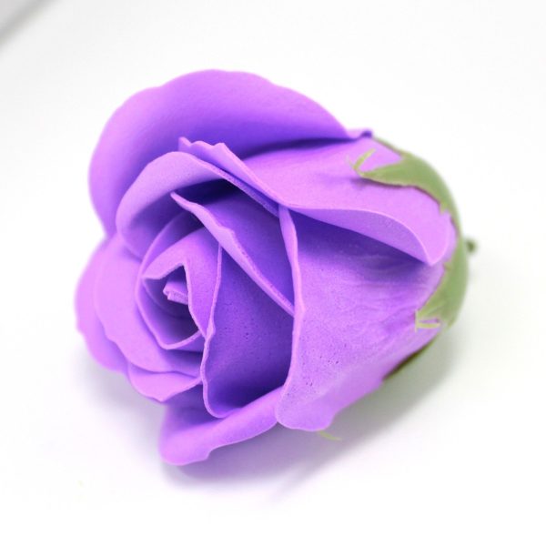 Craft Soap Flowers - Med Rose - Lavender - Image 4